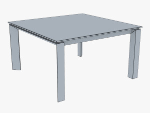 nelio dining table 3D मॉडल