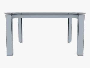 nelio dining table 3D मॉडल