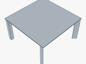 nelio dining table 3D मॉडल