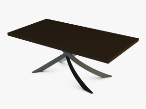 bontempi artistico fixed dining table 3D Model