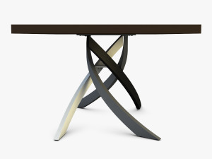 bontempi artistico fixed dining table 3D Модель