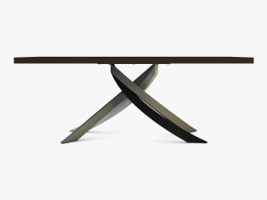 bontempi artistico fixed dining table 3D Модель