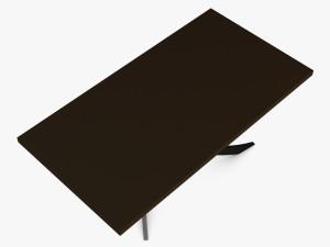 bontempi artistico fixed dining table 3D Модель