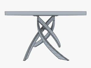 mesa de jantar fixa botempi artistico Modelo 3D