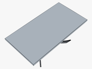 bontempi artistico fixed dining table 3D Модель