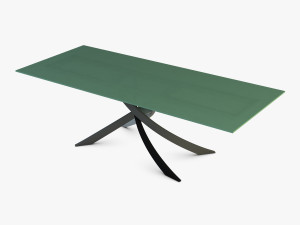 bontempi artistico glass dining table Modelo 3D