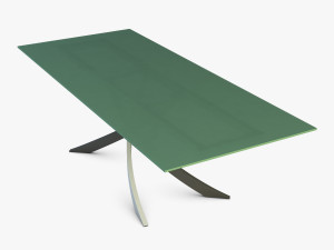 bontempi artistico glass dining table 3D 모델