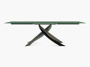 bontempi artistico glass dining table 3D 모델