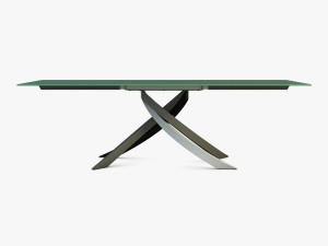 bontempi artistico glass dining table 3D 모델