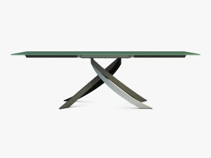 bontempi artistico glass dining table 3D Model
