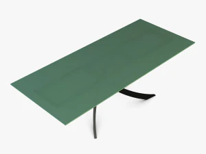 bontempi artistico glass dining table 3D Model