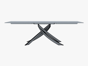 bontempi artistico glass dining table 3D 모델