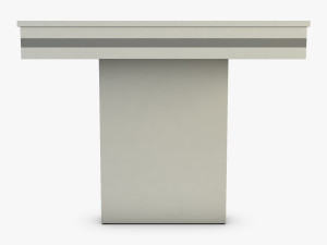capri dining table 3D 모델