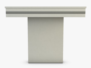capri dining table 3D 모델