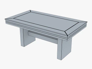capri dining table 3D Model