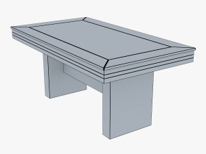 capri dining table 3D 모델