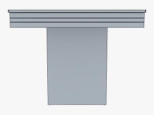 capri dining table 3D 모델