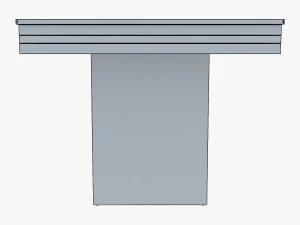 capri dining table 3D Model