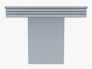capri dining table 3D 모델