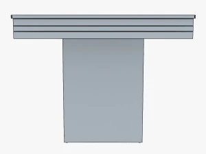 capri dining table 3D Model