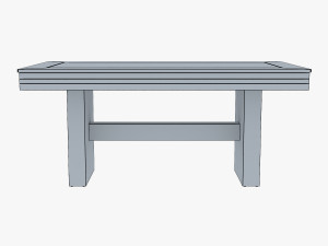 capri dining table 3D 모델