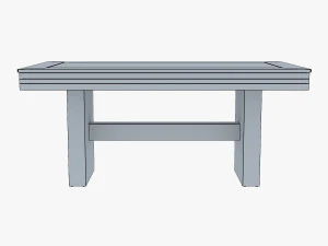 capri dining table 3D Model