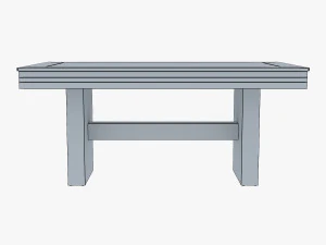 capri dining table 3D Model