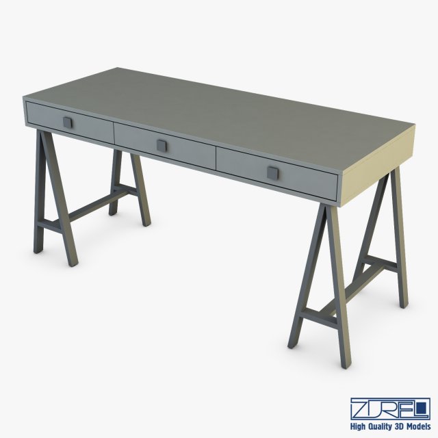 marley cosmetic dressing table 3D Model .c4d .max .obj .3ds .fbx .stl .blend 
