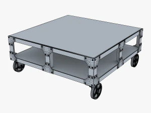 埃斯普利特阁楼咖啡桌 3D 模型