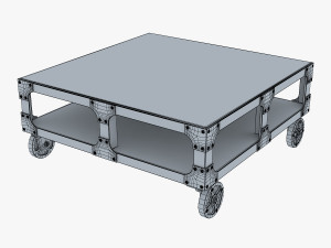 esprit loft coffee table Model 3D
