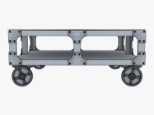 esprit loft coffee table Model 3D