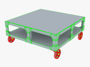 esprit loft coffee table Model 3D