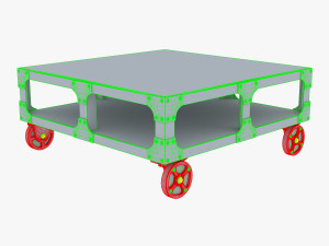 esprit loft coffee table Model 3D