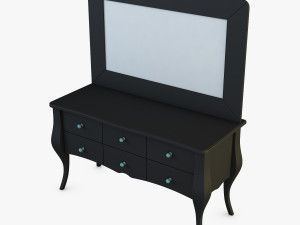 arron cosmetic dressing table 3D Model