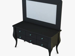 एरॉन कॉस्मेटिक ड्रेसिंग टेबल 3D मॉडल