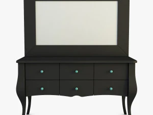 एरॉन कॉस्मेटिक ड्रेसिंग टेबल 3D मॉडल