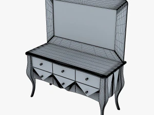 एरॉन कॉस्मेटिक ड्रेसिंग टेबल 3D मॉडल
