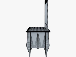एरॉन कॉस्मेटिक ड्रेसिंग टेबल 3D मॉडल