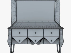 एरॉन कॉस्मेटिक ड्रेसिंग टेबल 3D मॉडल