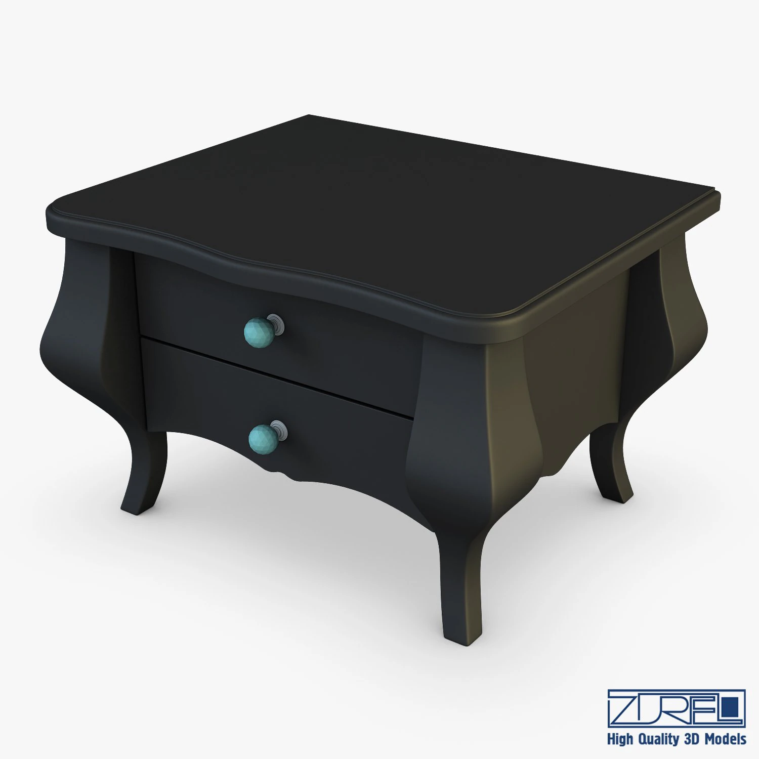 arron nightstand 3D Model .c4d .max .obj .3ds .fbx .stl .blend