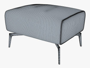 carol ottoman Modello 3D