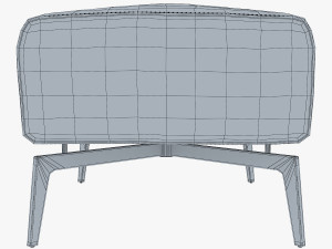 carol ottoman Modello 3D