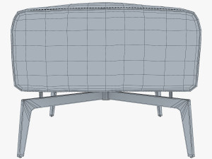 carol ottoman Modello 3D
