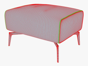 carol ottoman Modello 3D
