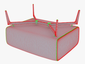 carol ottoman Modello 3D