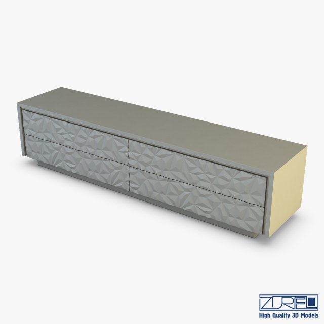 fendi tv console stand 3D-Modell .c4d .max .obj .3ds .fbx .stl .blend 