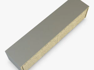 fendi tv console stand 3D Model