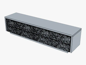 fendi tv console stand 3D Model