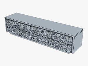 fendi tv console stand 3D Model