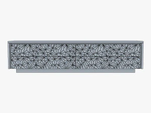 fendi tv console stand 3D Model